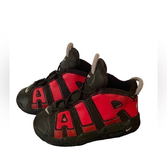 Nike Air More Uptempo Kids/ Toddler High Tops Sneakers - Size 8C - Picture 1 of 10